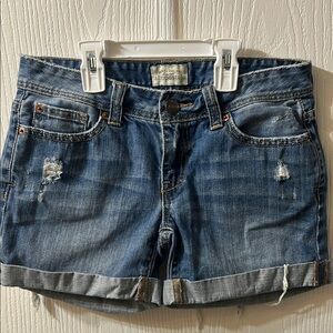 Aeropostale Women's Blue Denim Shorts